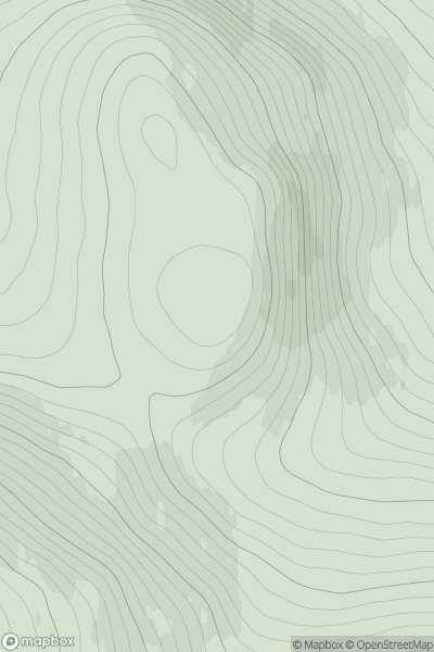 Thumbnail image for Meall Daimh [The Fannaichs] showing contour plot for surrounding peak